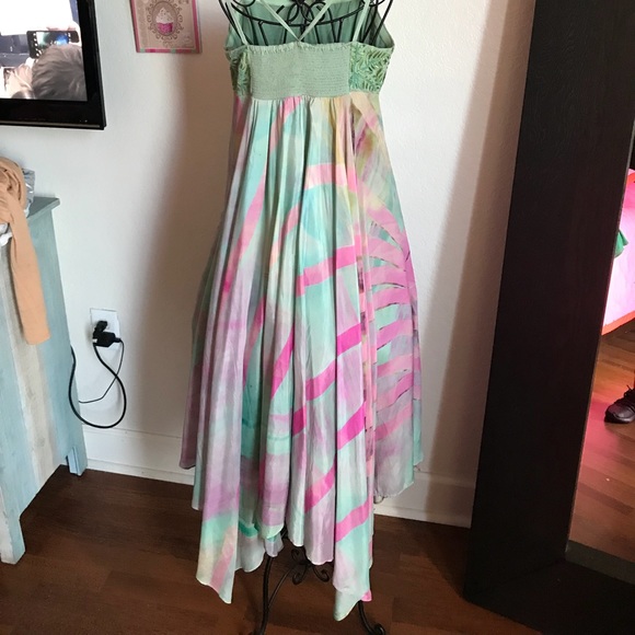 Anthropologie Multicolor Long Dress (used it once) - Picture 4 of 5